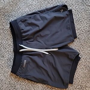 Vuori Stockton lined shorts activewear 2 in 1 like banks black large men’s